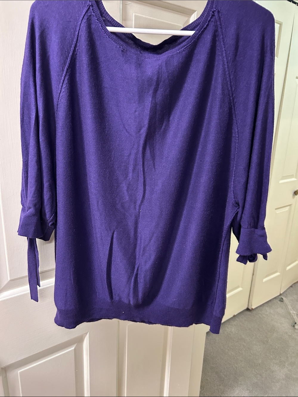 Worthington Purple Knit Sweater Top